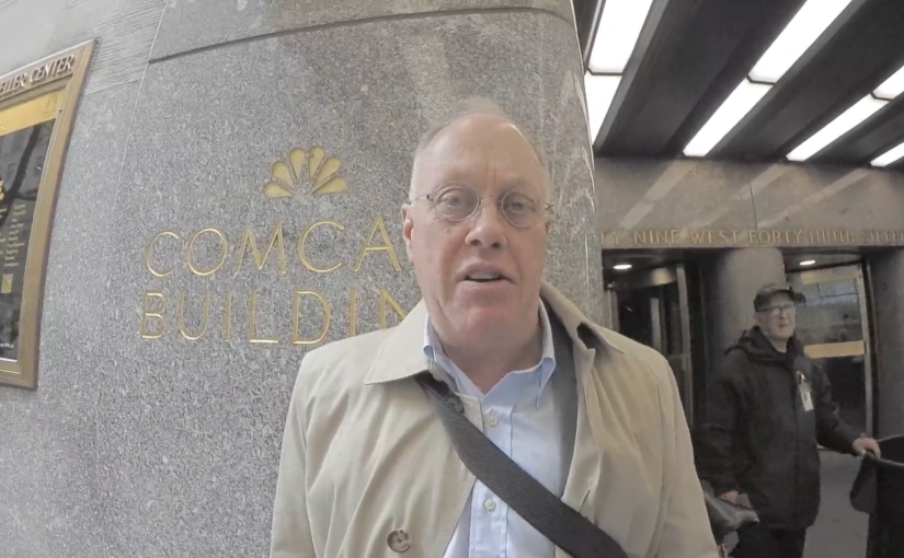 a Conversation with Chris Hedges prior to NYC Free Assange and Assange Defense Committee rally: a call for the Extradition of Julian Assange, MSNBC 49th between 5th and 6th Avenue NYC 30 Rockfeller Plaza   … ??? …
